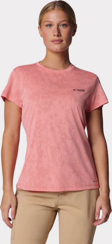 Columbia Women's Bluebird Canyon Tee Short Sleeve Alpenglow 05