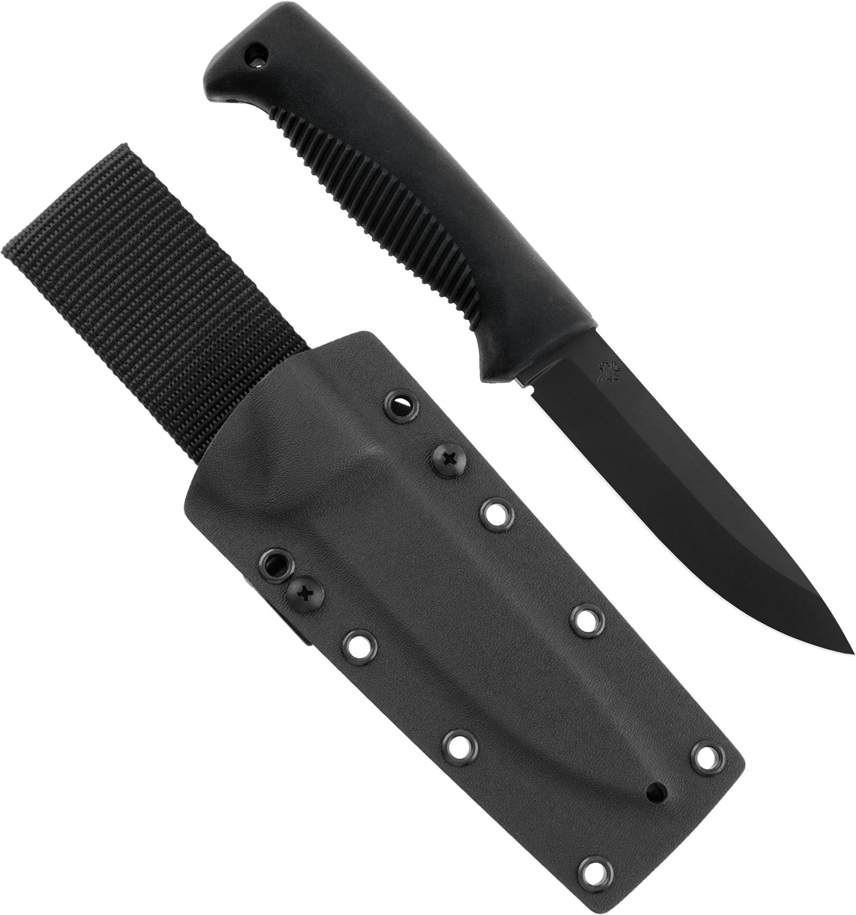 Peltonen Knives M07 Ranger Knife, Kydex Sheath, coated blade Black 02