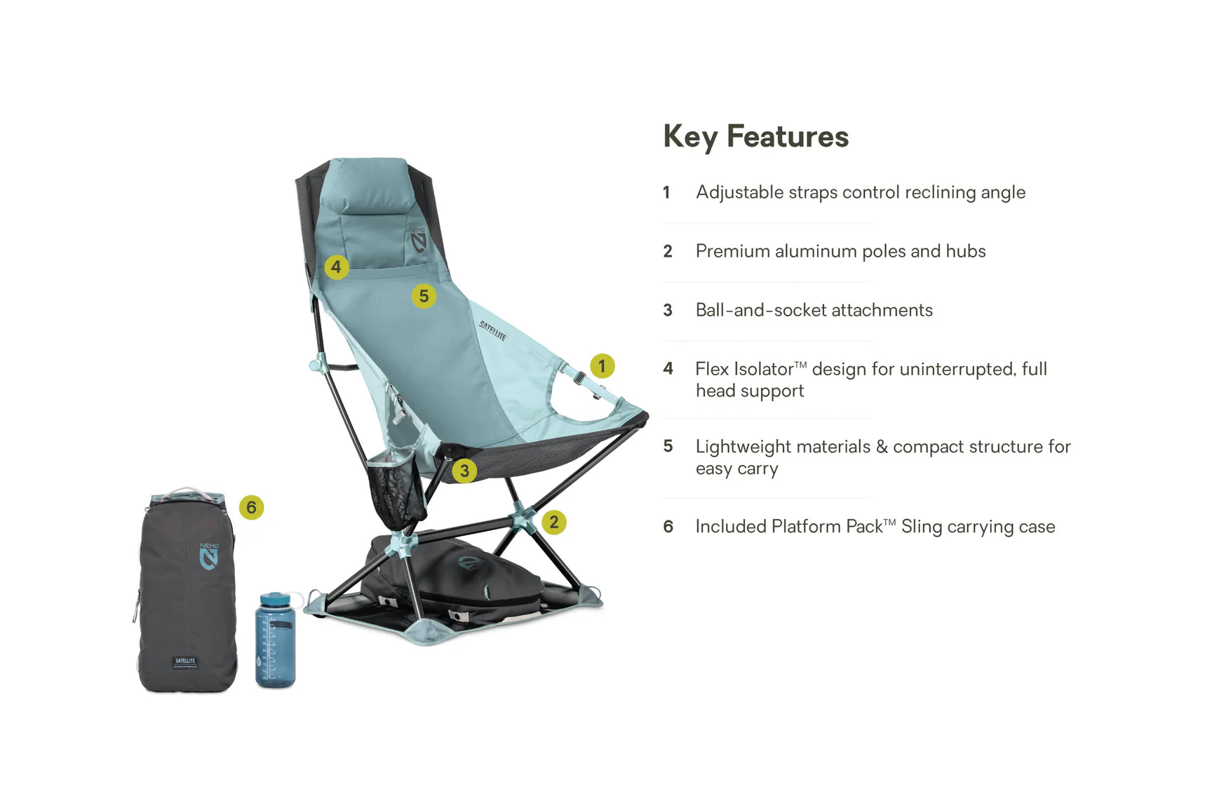 Nemo Satellite Reclining Anywhere Chair Tummanharmaa 02