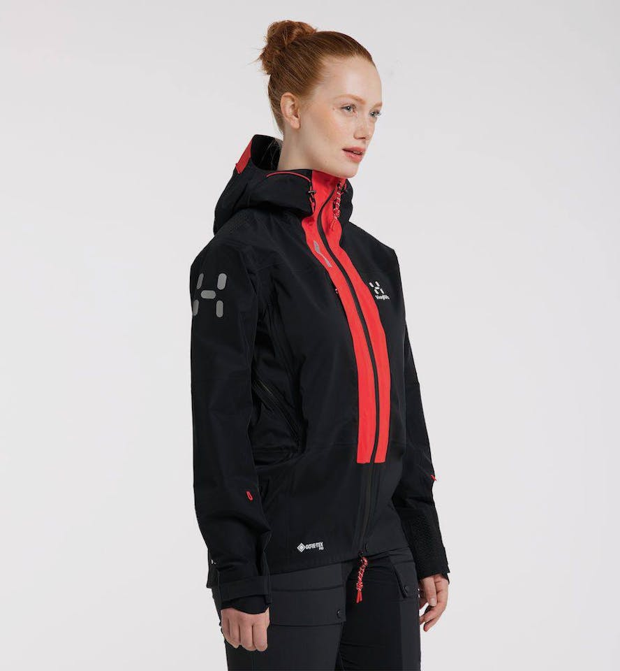 Haglöfs Women's L.I.M ZT Mtn GTX PRO Jacket Musta / Punainen 03