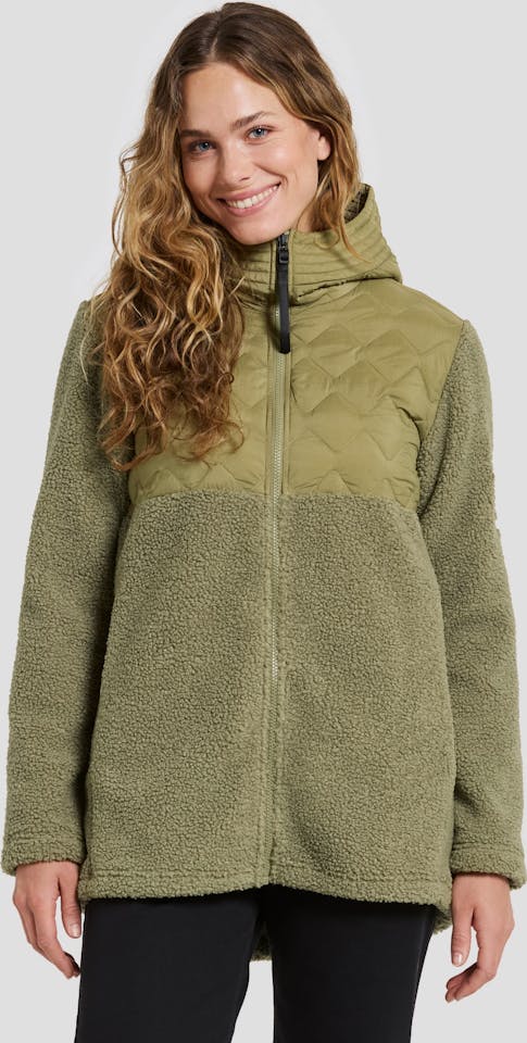 Didriksons Women's Bibi 2 Full Zip Olive 01