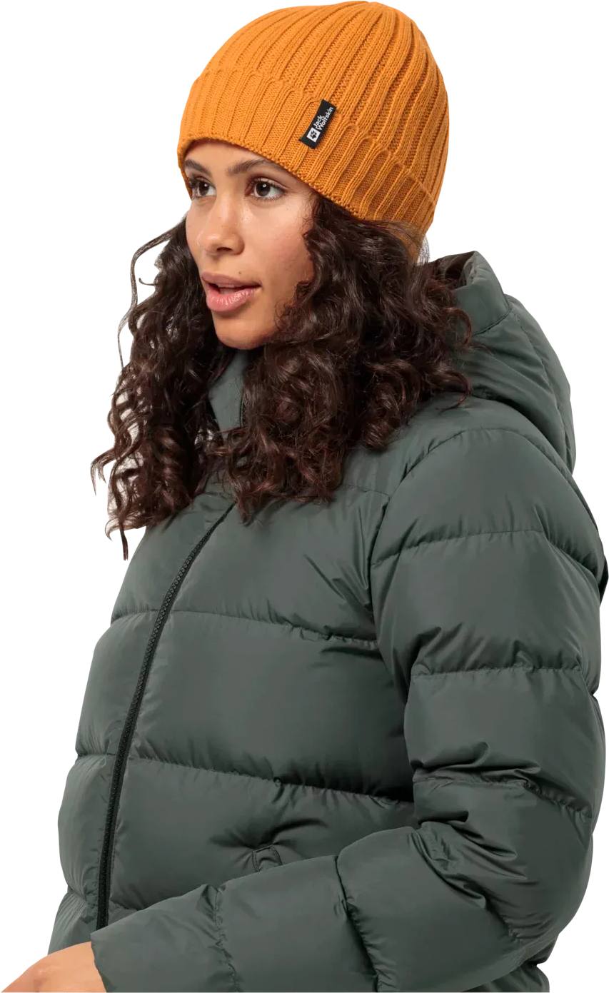 Jack Wolfskin Rib Knit Beanie Dark orange 02