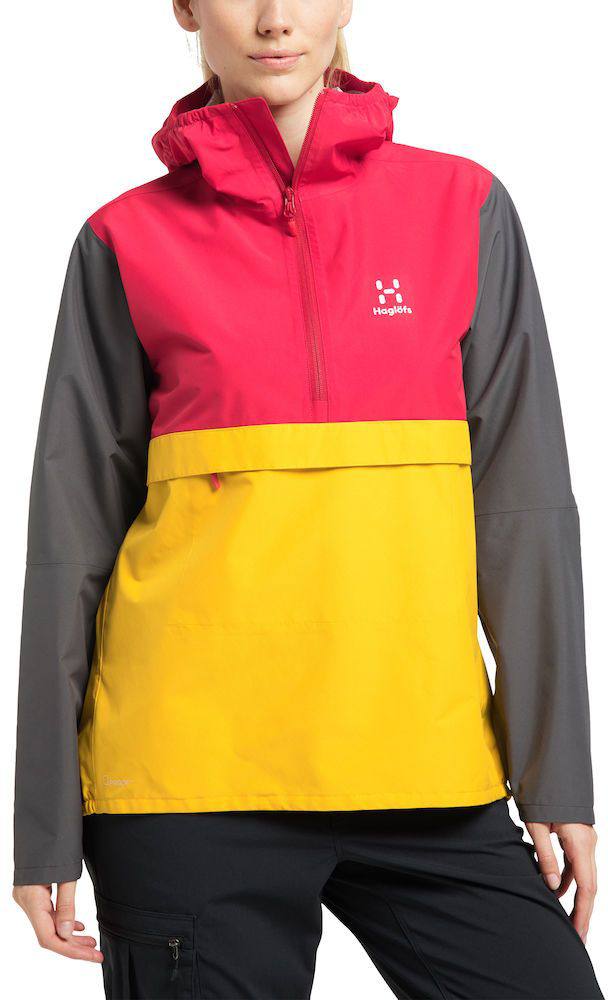 Haglöfs Spira Anorak Women Magnetite/Pumpkin Yellow 05