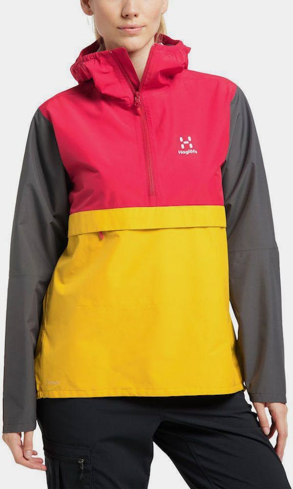 Haglöfs Spira Anorak Women Magnetite/Pumpkin Yellow 05