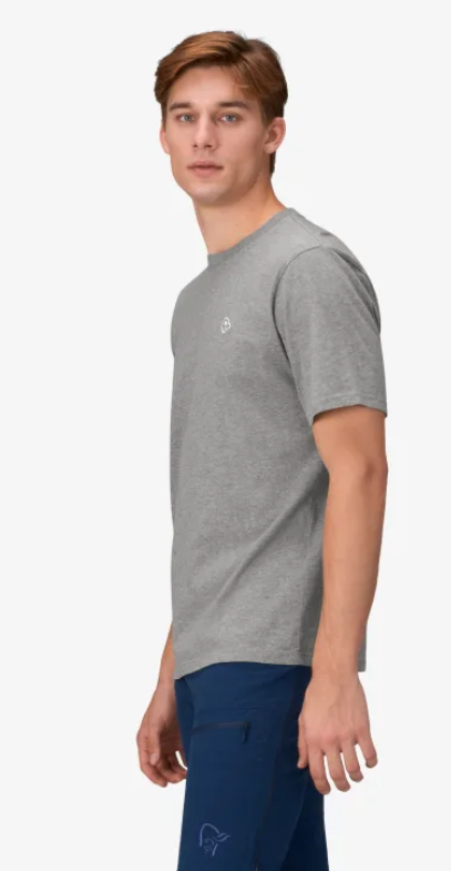 Norrøna F29 Cotton Viking Patch Tee Light grey 03