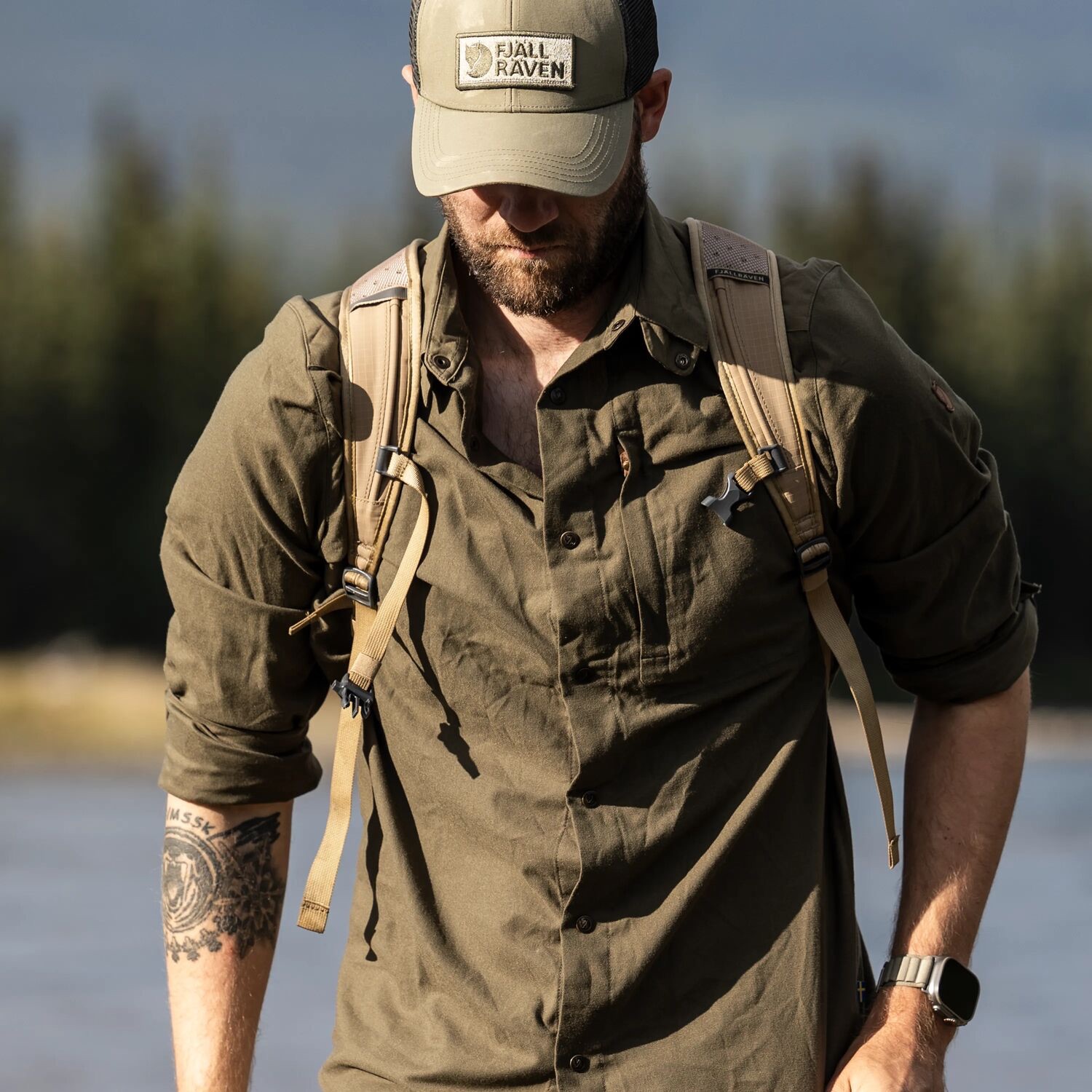 Fjällräven Men's Keb Trekking LS Shirt Dark navy 04