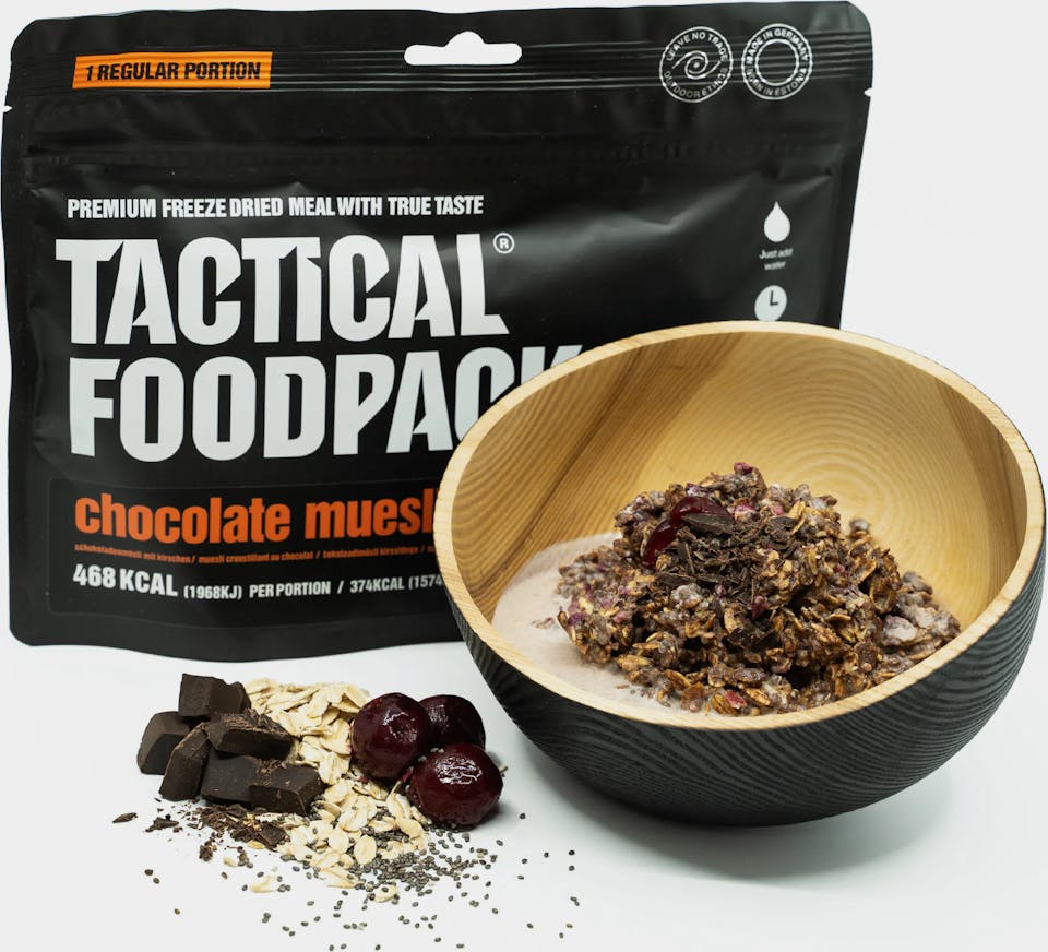 Tactical Foodpack Chocolate Muesli With Cherries  03