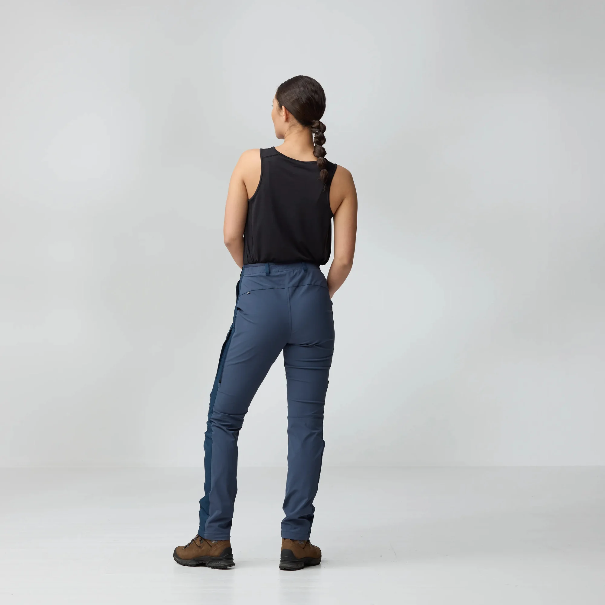 Fjällräven Women's Abisko Hybrid Trail Trousers Black 04