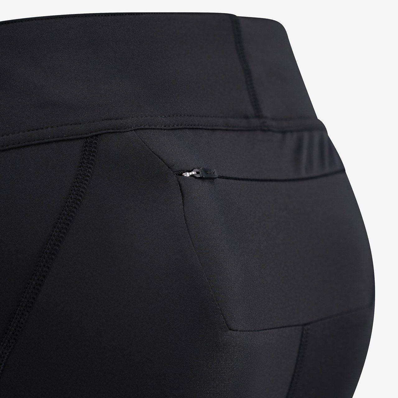 Swix Women's Pace High Waist Cropped Tights Black 05