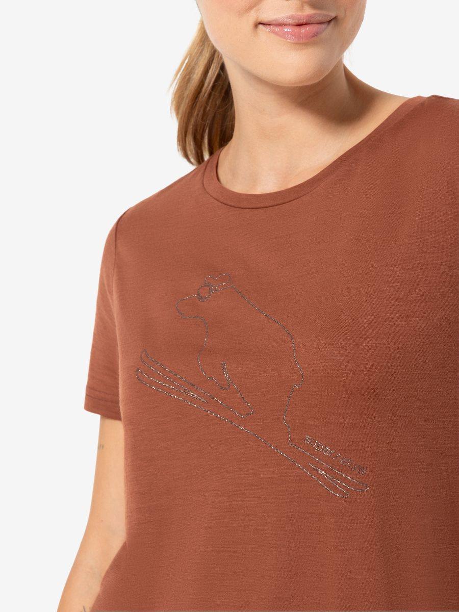 Supernatural Women's Flear Tee Vaaleanruskea 02