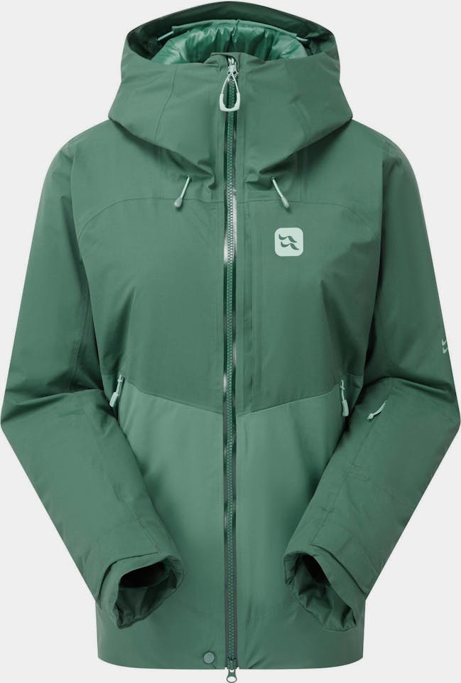 Rab Women's Khroma Diffract Insulated Ski Jacket Green slate / Eucalyptus 01