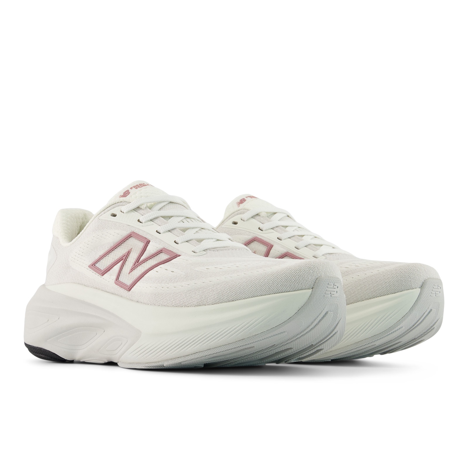 New Balance Women's Fresh Foam More V6 Sea Salt / Rosewood / Grey mat 04