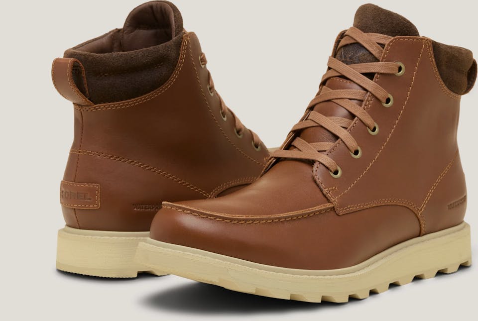 Sorel Men's Madson II Moc Toe Waterproof Velvet Tan, Tobacco 04