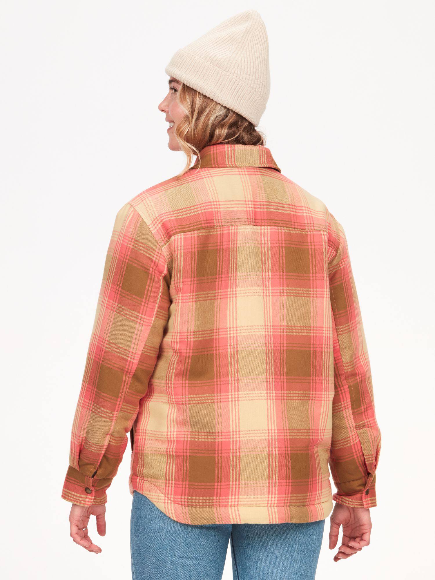 Marmot Women's Ridgefield Sherpa Light Flannel Jacket Grape 07