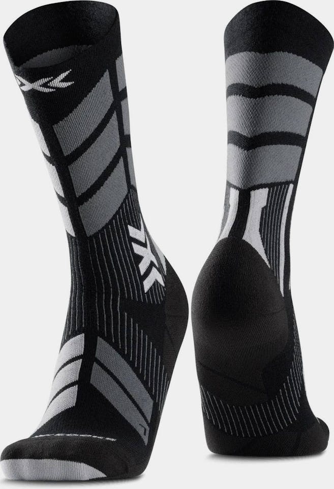 X-Socks XC Performance Merino Crew Musta / Harmaa 01