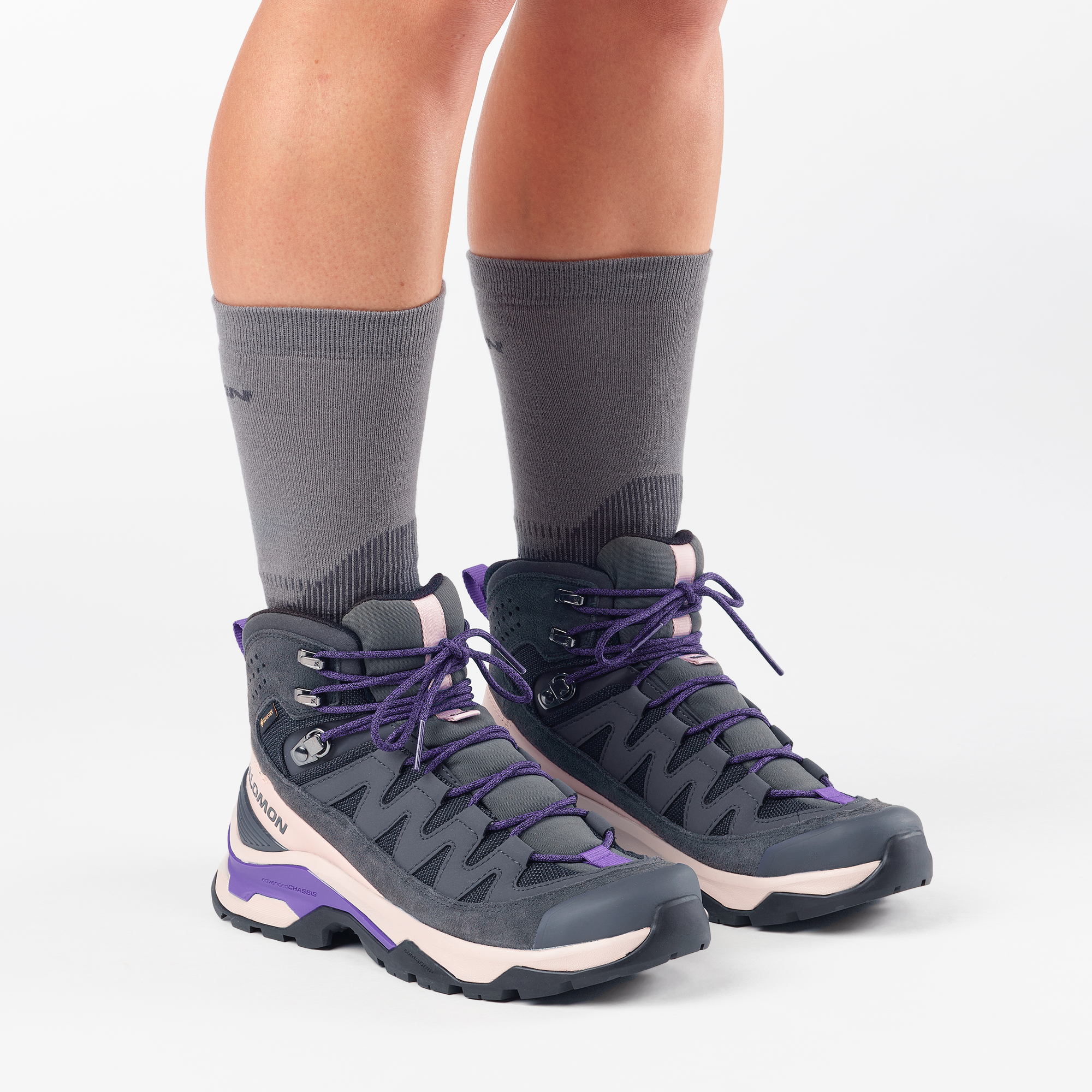 Salomon Women's Quest Echo GTX Asphalt/Shadow Gray/Deep Blue 04