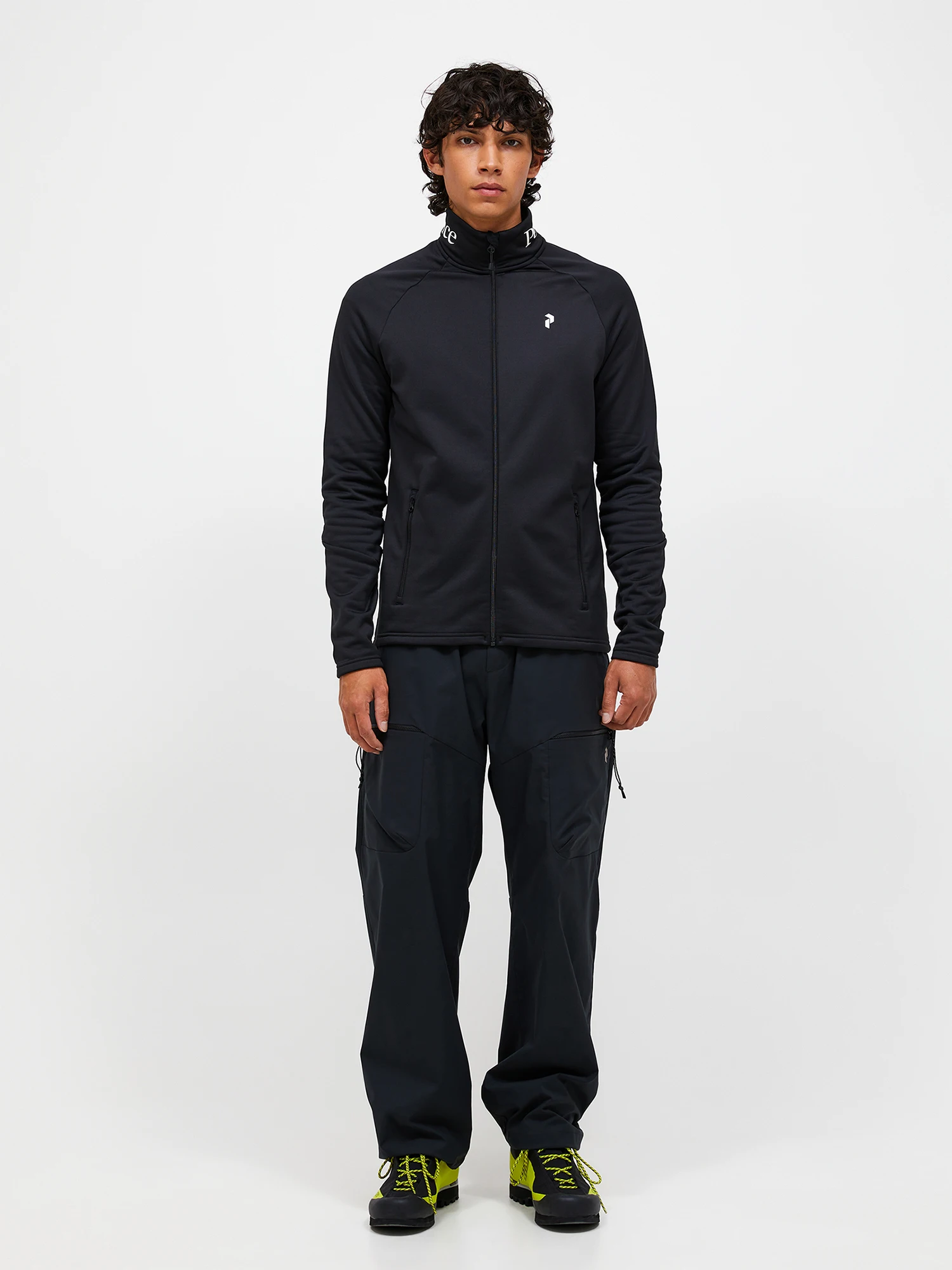 Peak Performance Men's Rider Essentials Midlayer Zip Black 05