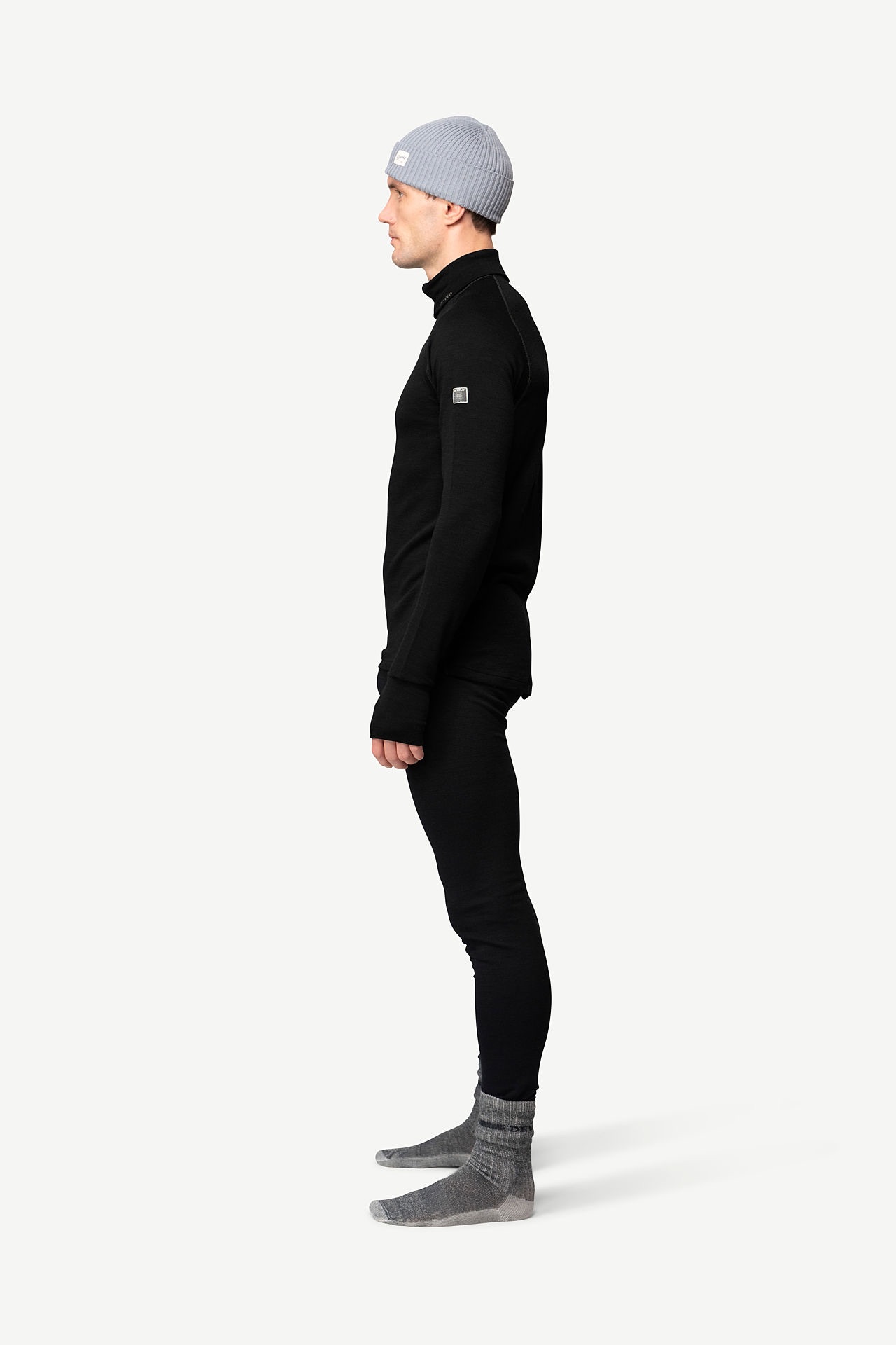 Devold Expedition Merino 235 Zip Neck Man Musta 04
