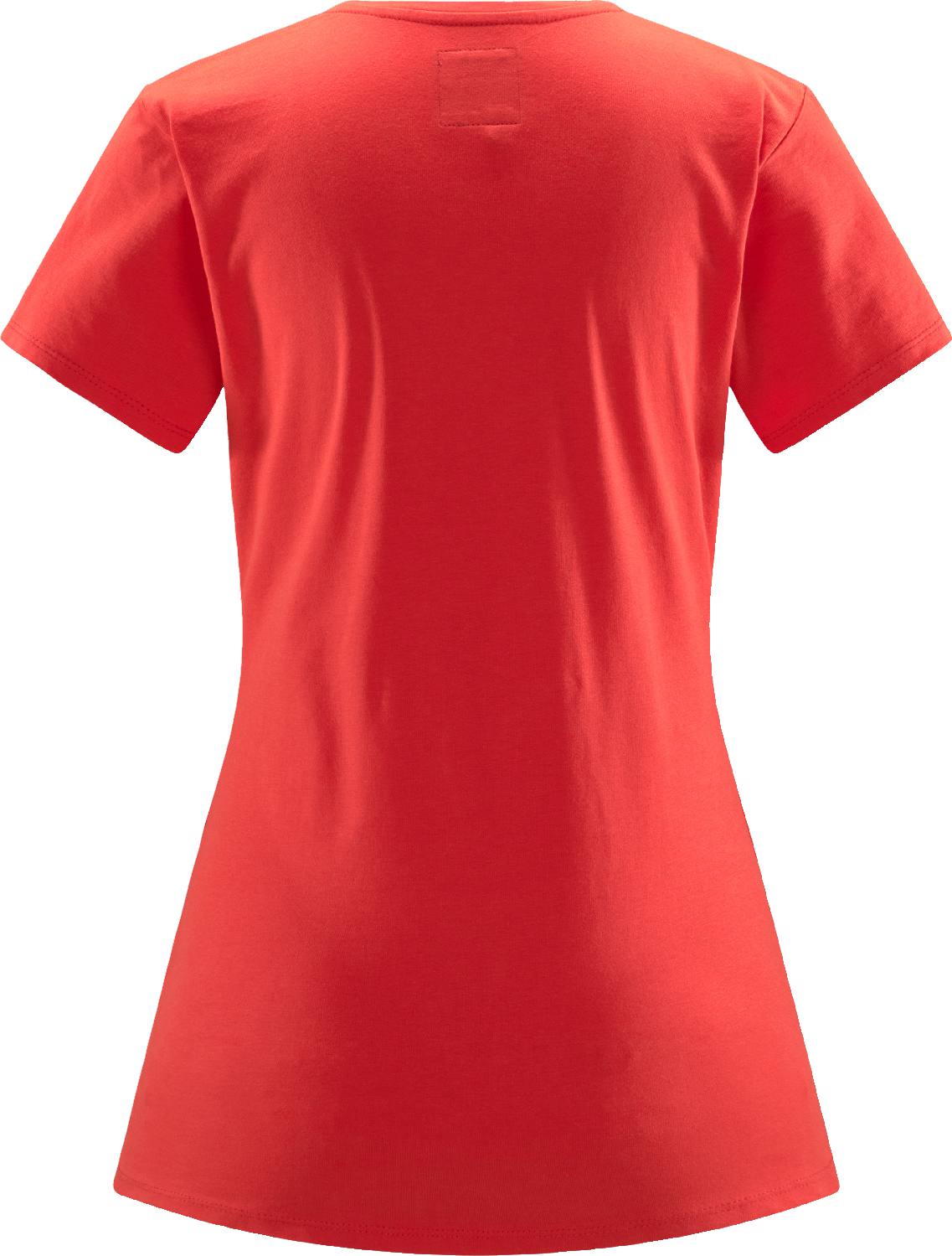 Haglöfs Women's Outsider By Nature Tee Poppy Red 02