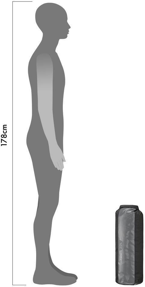 Ortlieb PS 490 -kuivasäkki, 22 litraa Harmaa 06
