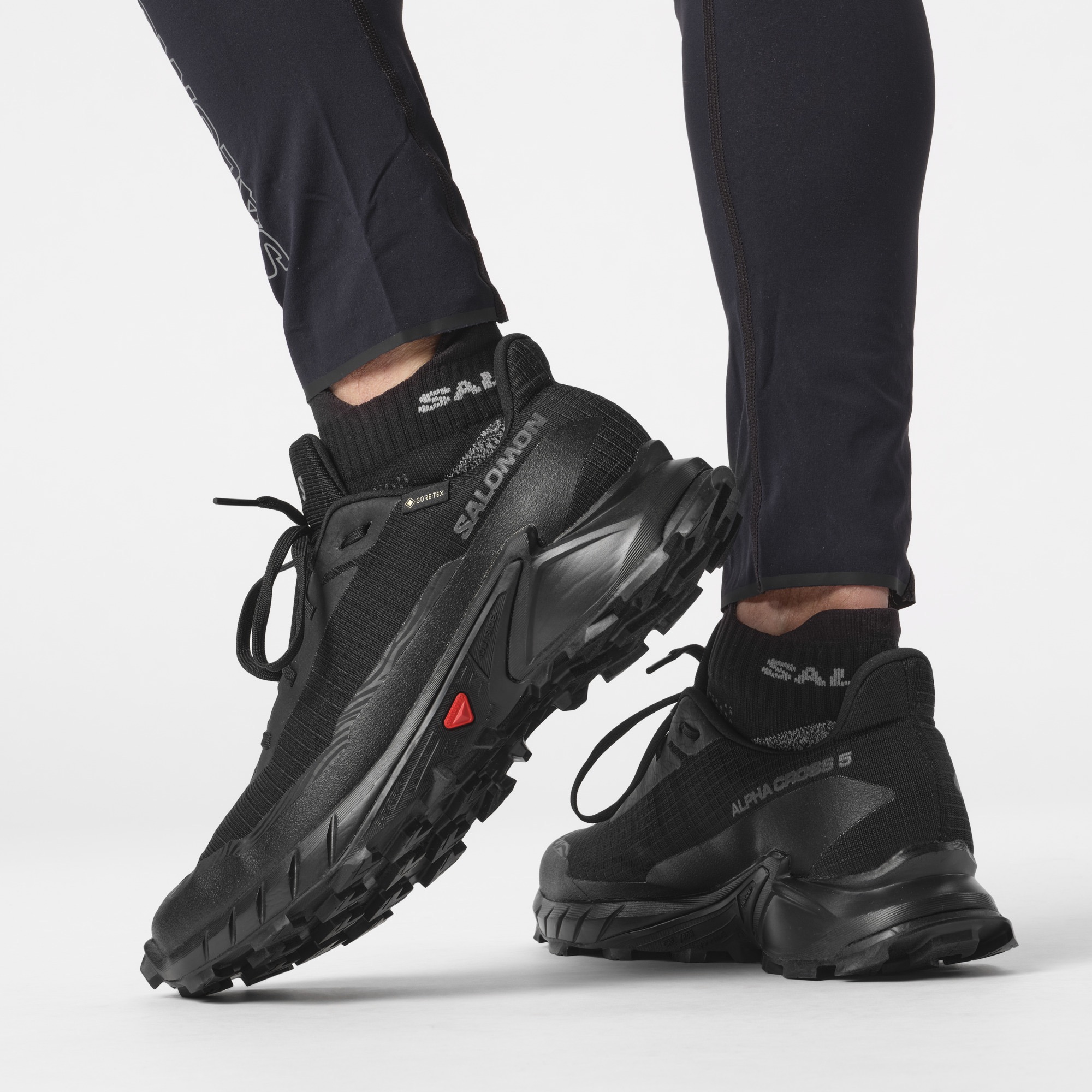 Salomon Men's Alphacross 5 GTX Musta 04