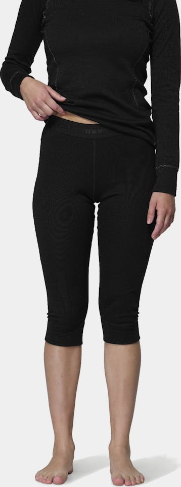 Devold Duo Active Merino 205 3/4 Long Johns Woman Black 01