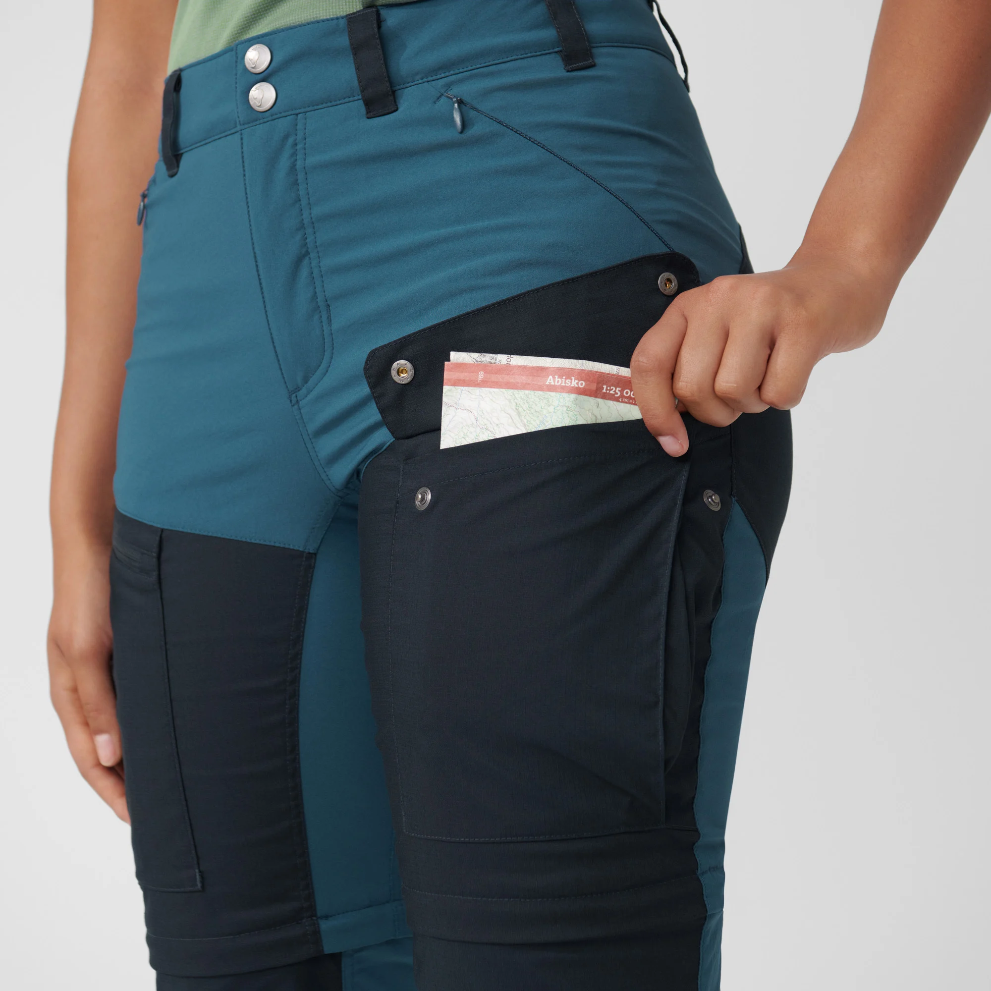 Fjällräven Women's Abisko Midsummer Zip Off Trousers Dusty Rose 07