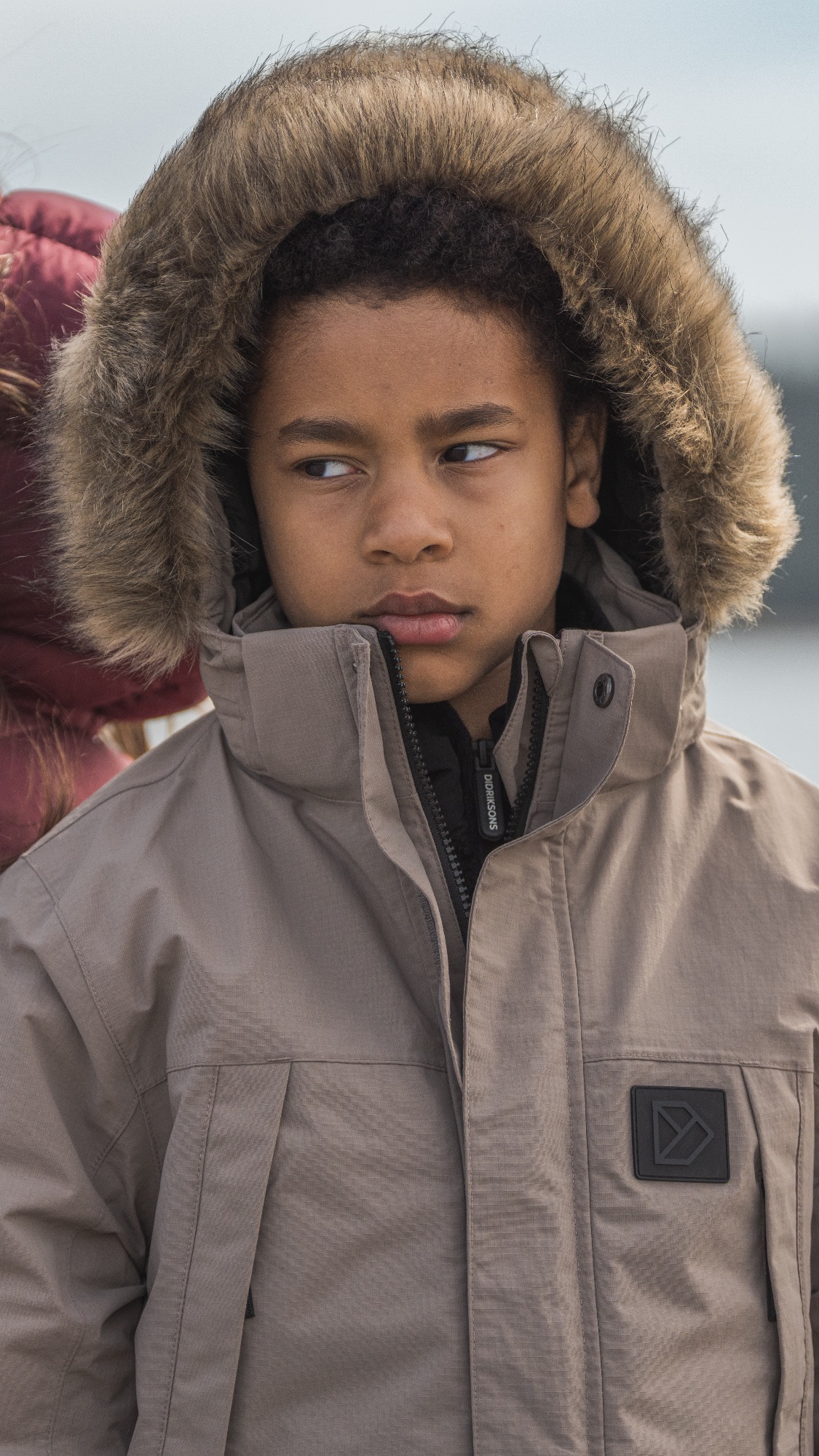 Didriksons Sylvin Kids Parka Ash 16