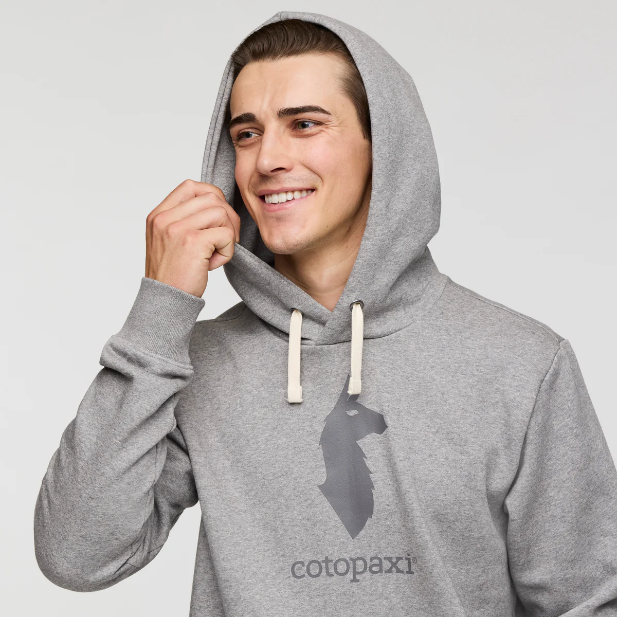 Cotopaxi Men's Llama Pullover Hood Light grey 06