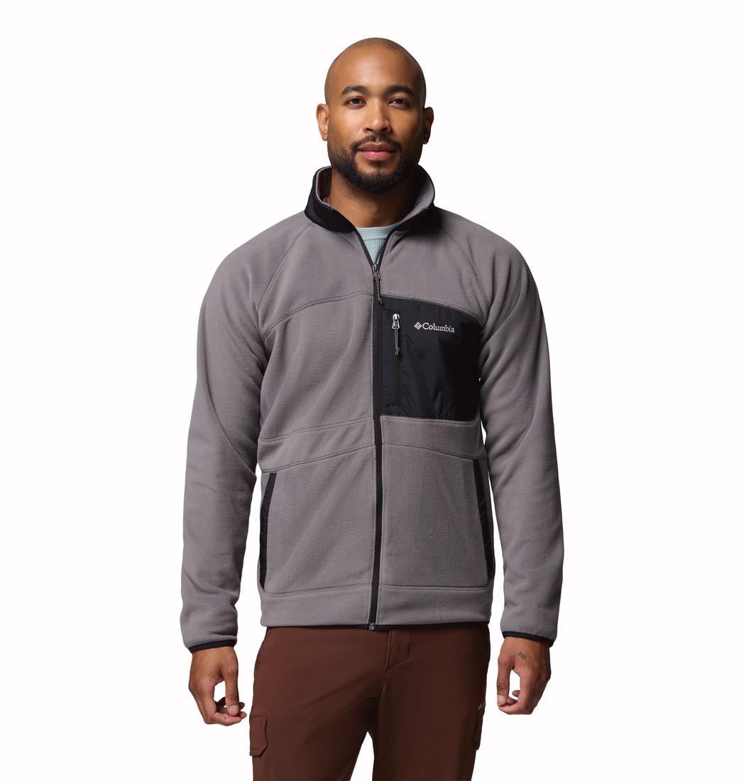Columbia Men's Fast Trek Overlay Full Zip City Grey 06