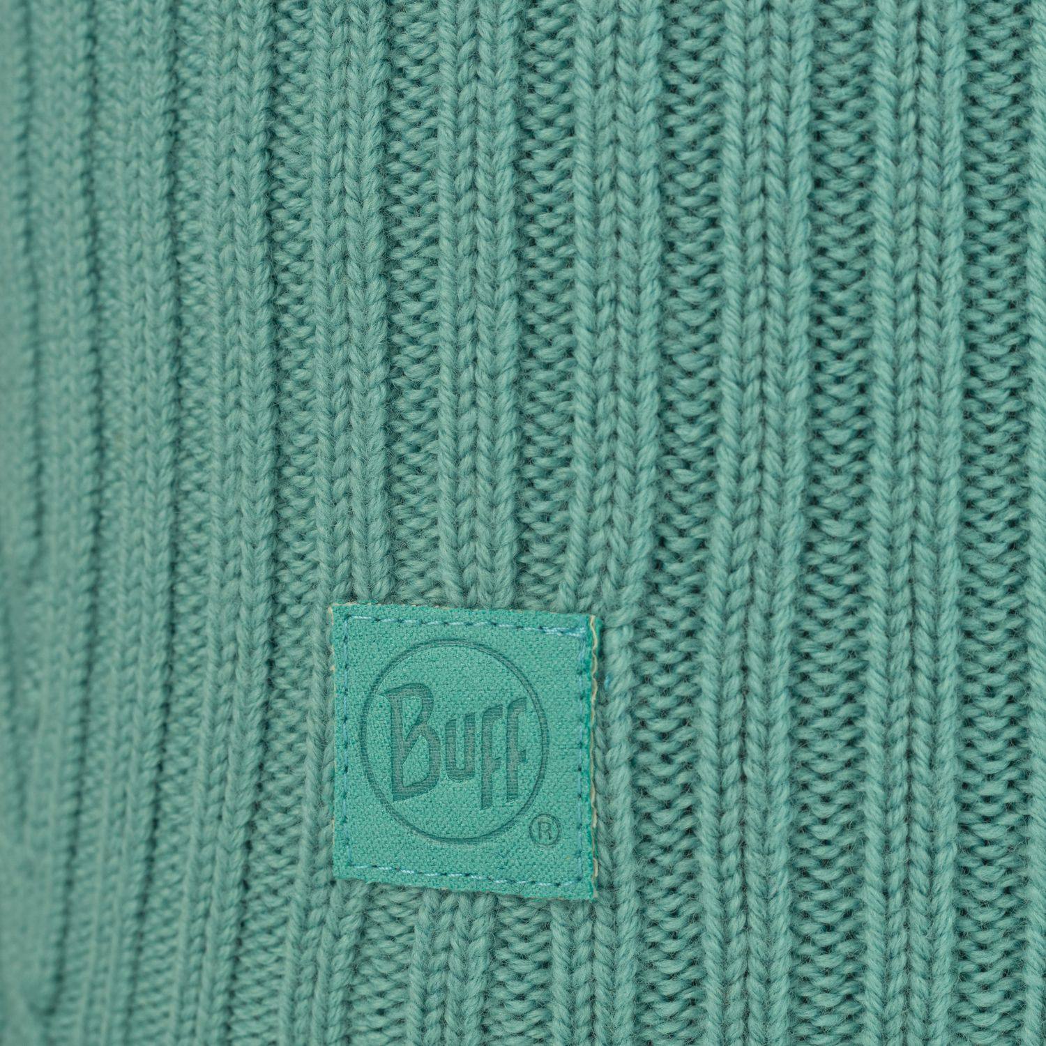 Buff Norval Merino Neckwarmer Pool Blue 02