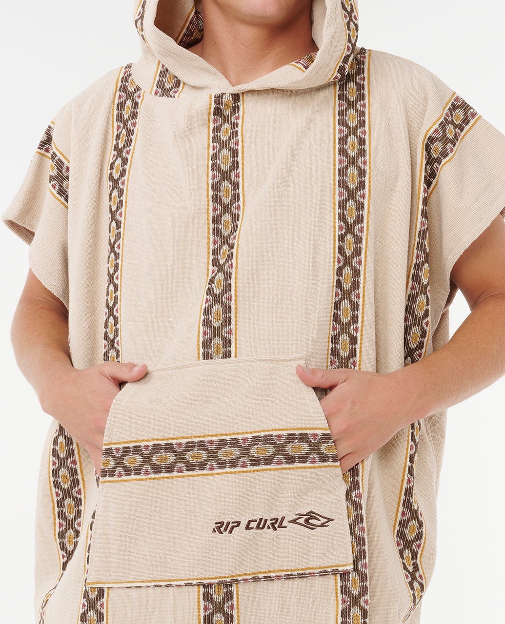 Rip Curl Classic Surf Hood Towel Bone 05