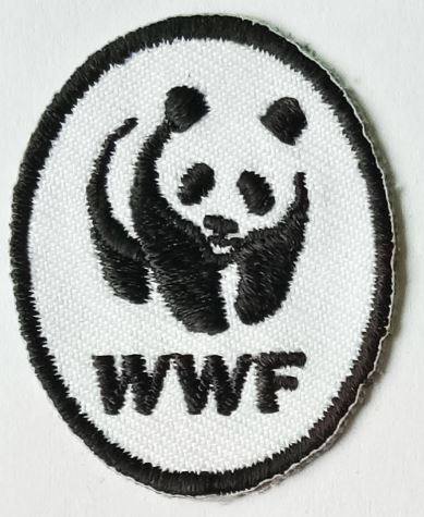 WWF / Panda with org.back 80's 06574 2x Sticker aufkleber  WNF 
