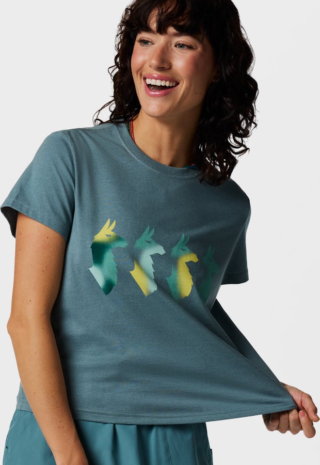 Cotopaxi Women's Cuatro Bitmap Tee Everglade 03