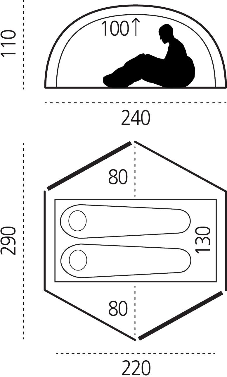 Fjällräven Keb Dome 2 Vihreä 02