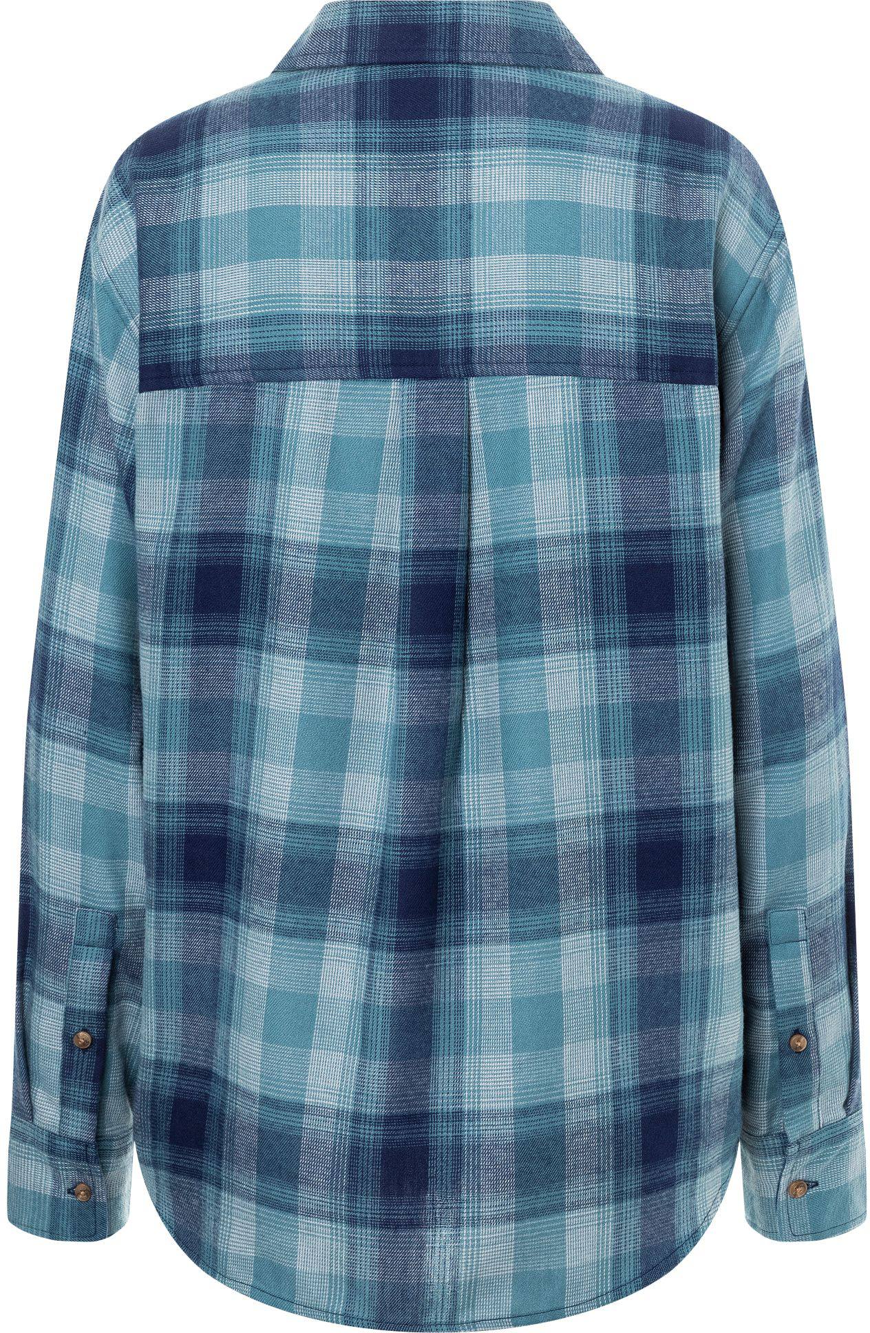 Marmot Women's Fairfax Light Novelty Flannel Navy 02