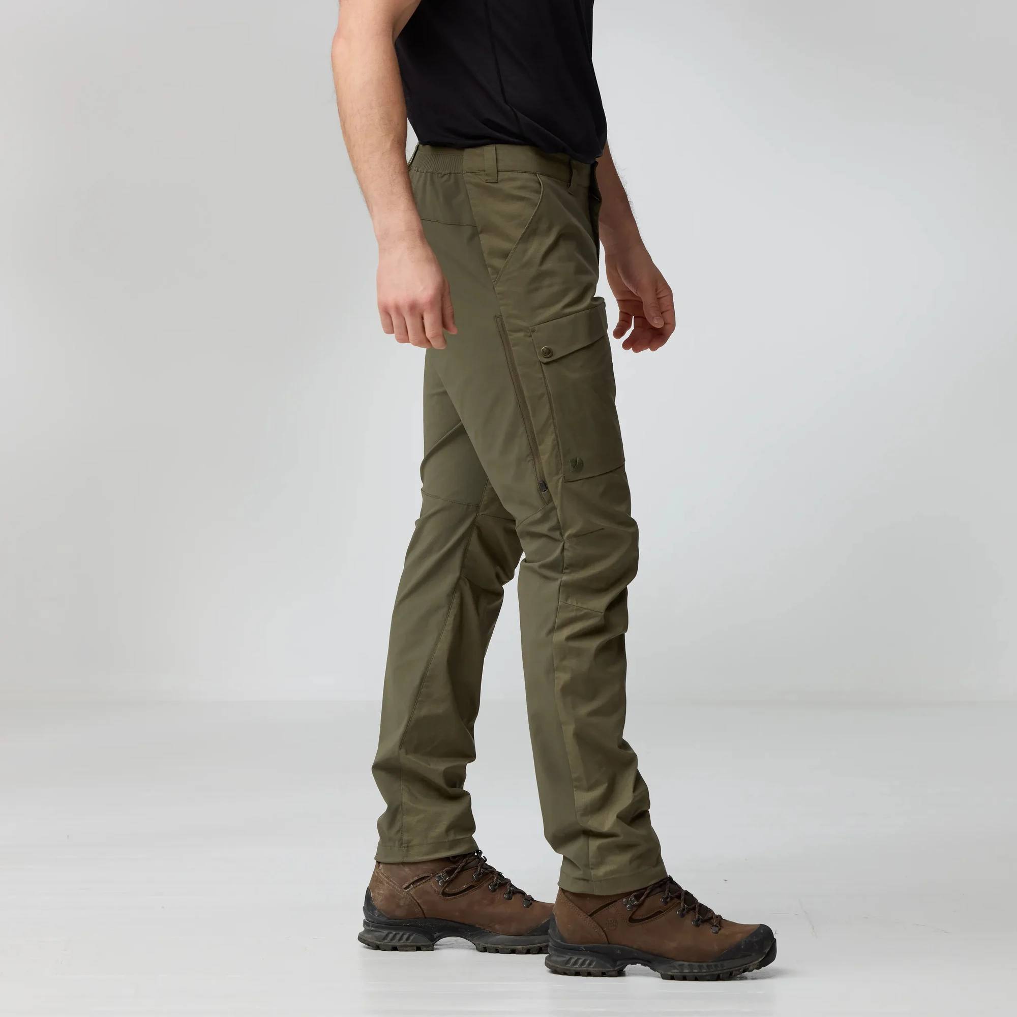 Fjällräven Men's Abisko Hybrid Trail Trousers Laurel Green 04