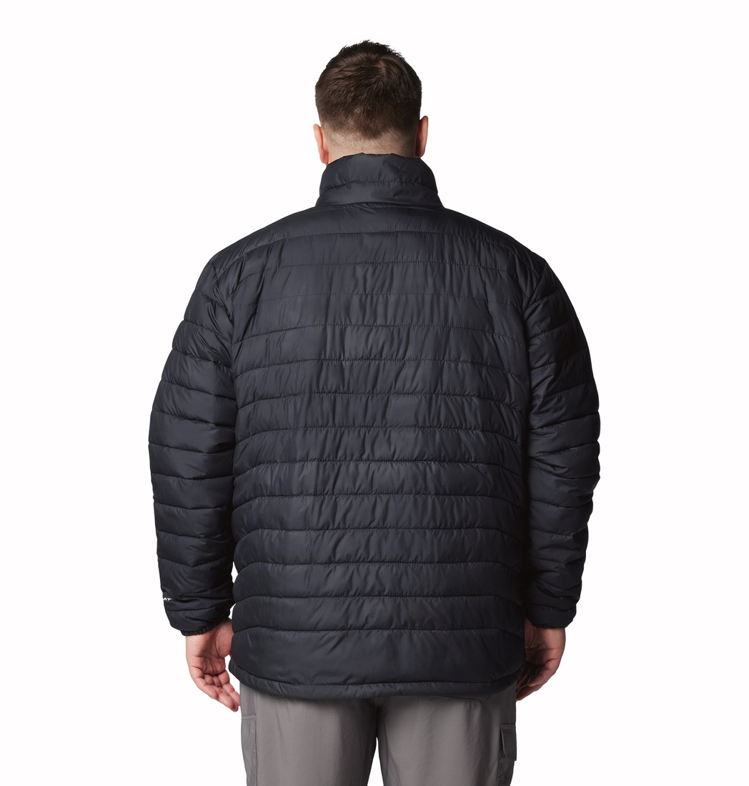 Columbia Men's Powder Lite II Extended Size Jacket - Miesten kevyttoppatakki Musta 06