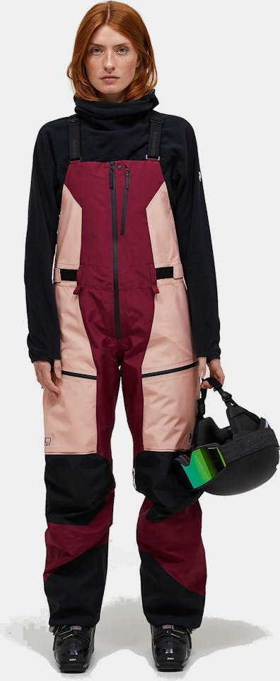 Peak Performance Women's Vertical GTX Pro 3L Shell Bib Pants Vertical Zenith / Peach Fuzz 01