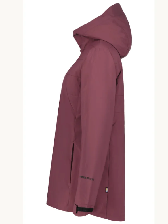 Rukka Women's Vilkko D Jacket - Naisten kevyttoppatakki Tummanpunainen 03