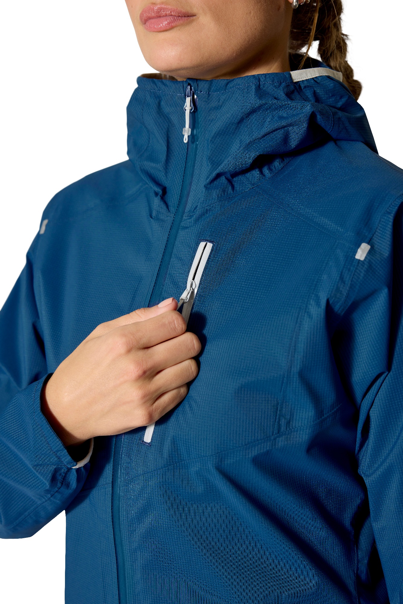 Rab Women's Downpour Trail Light Jacket Tempest Blue 08