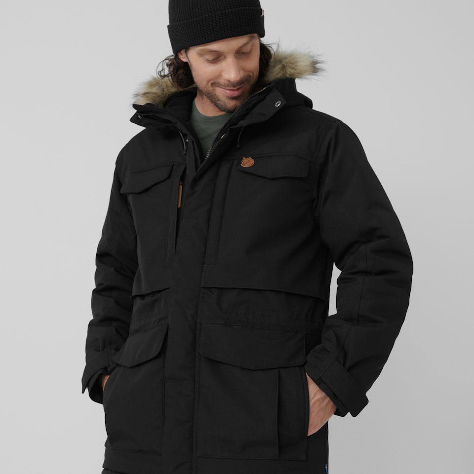 Fjällräven Men's Nuuk Parka - Miesten parkatakki Musta 07