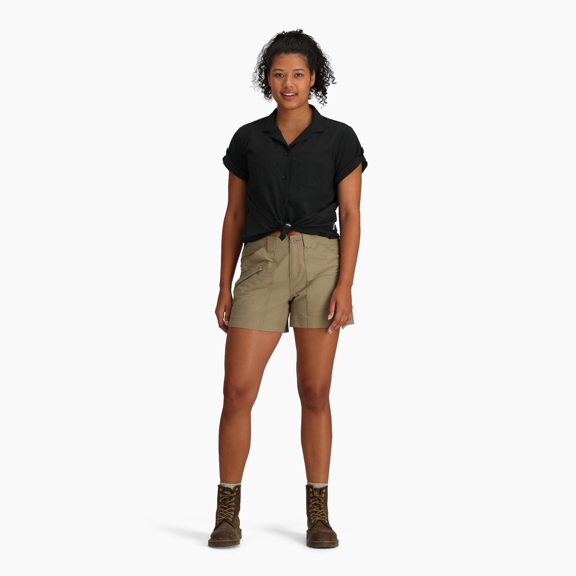 Royal Robbins Women's Spotless Evolution Meadow Short Sleeve Black 03