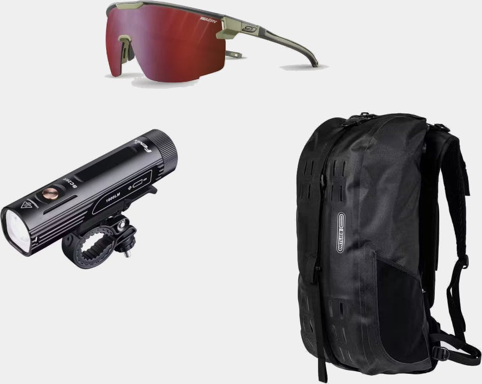 Ortlieb Atrack CR 25L, BC26R 1600 lm, Ultimate Dark gray/Army Reactiv Musta 01