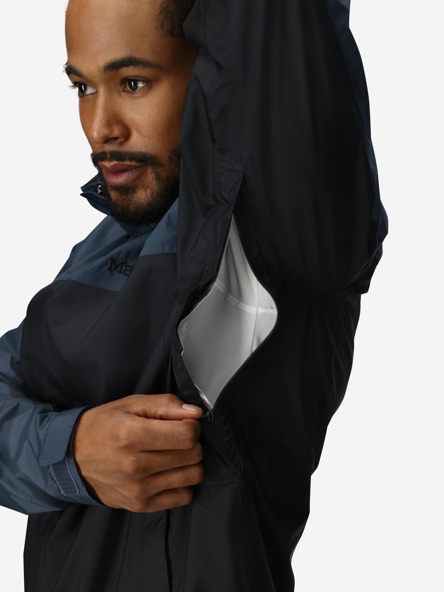 Marmot Men's Precip Eco Jacket Black/Thunderhead 04