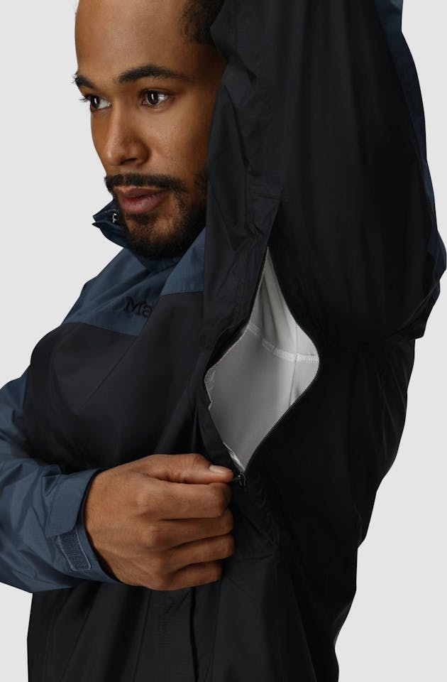 Marmot Men's Precip Eco Jacket Black/Thunderhead 04