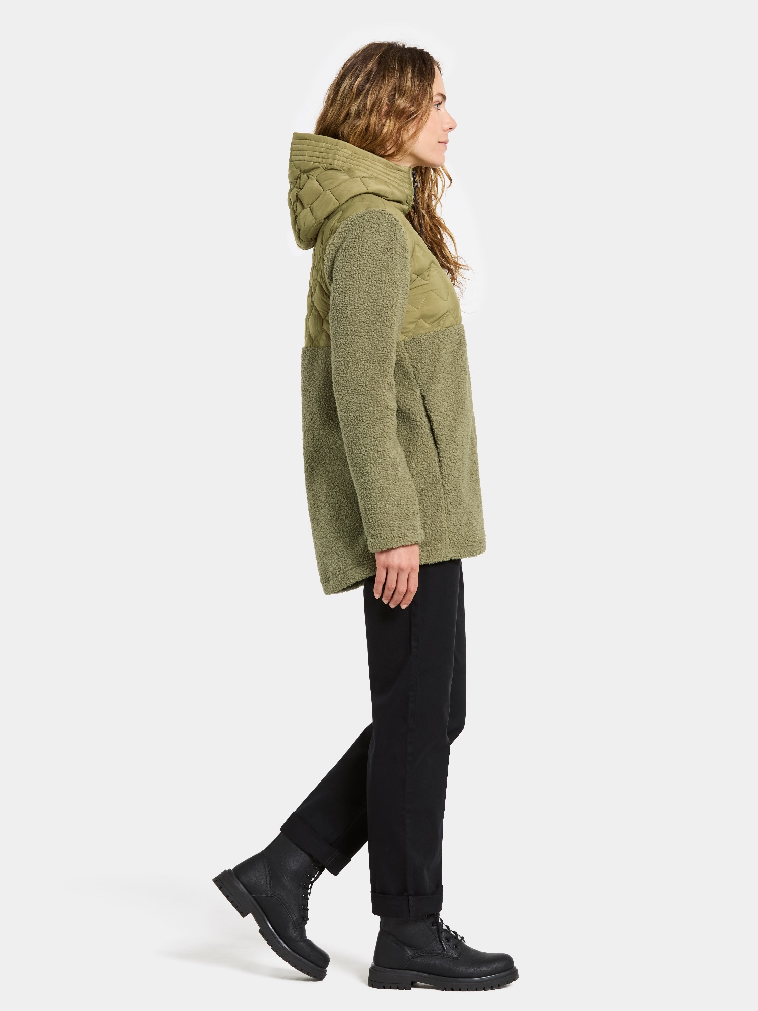 Didriksons Women's Bibi 2 Full Zip Olive 07