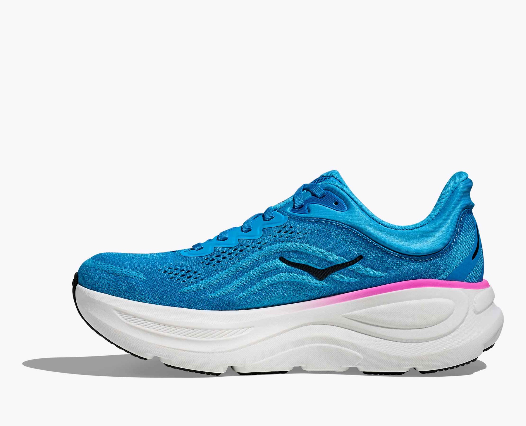 Hoka Women's Bondi 9 Skyward Blue / Neon Fuchsia 08