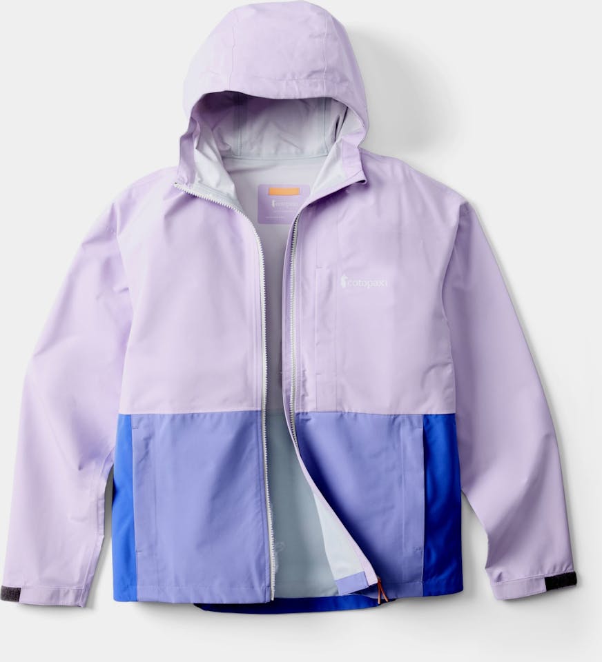 Cotopaxi Women's Cielo Rain Plus Jacket Moonbeam and Aster 02