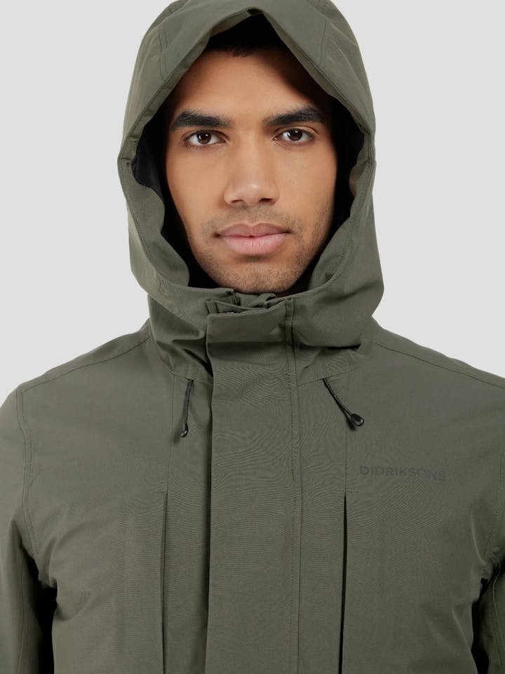 Didriksons Men's Falke Parka - Miesten talvitakki Tummanvihreä 07